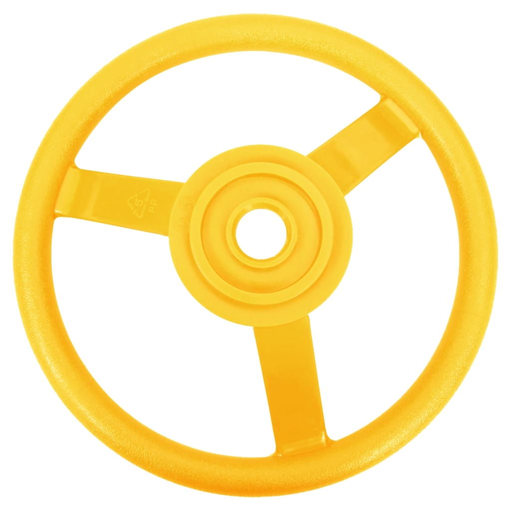 vidaXL Conjunto de acessórios para torre de brincar amarelo