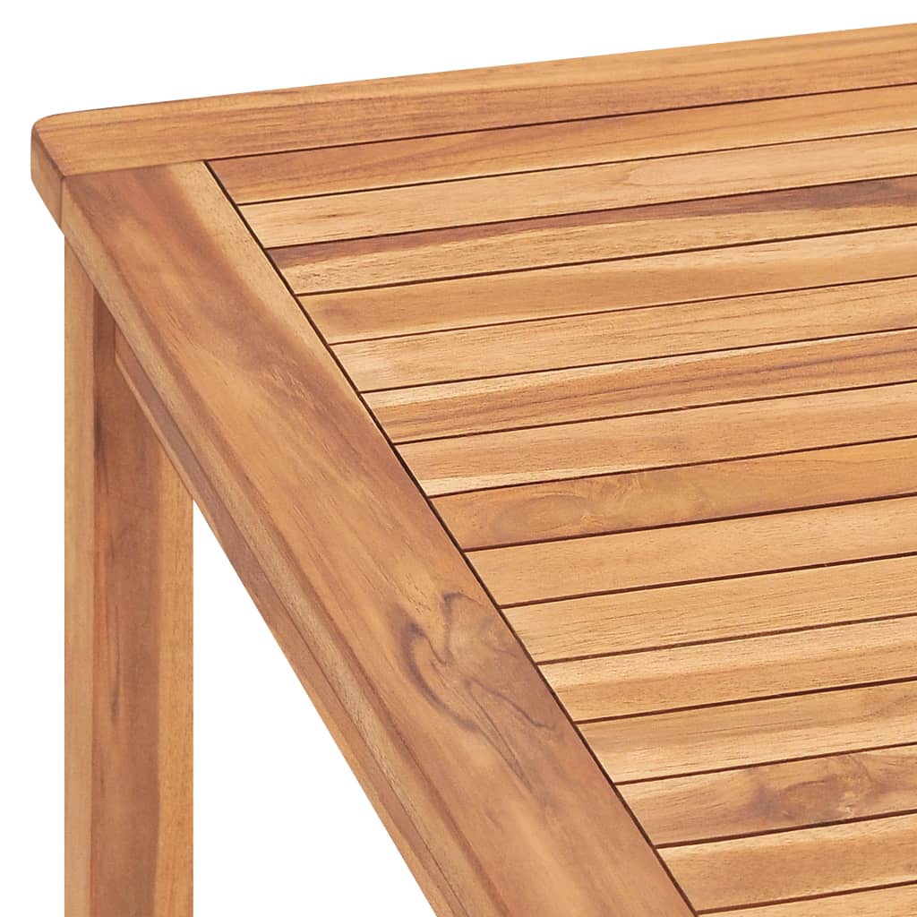 vidaXL Mesa de jantar para jardim 180x90x77 cm madeira teca maciça
