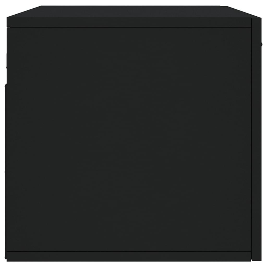 vidaXL Armário de parede 80x36,5x35 cm derivados de madeira preto