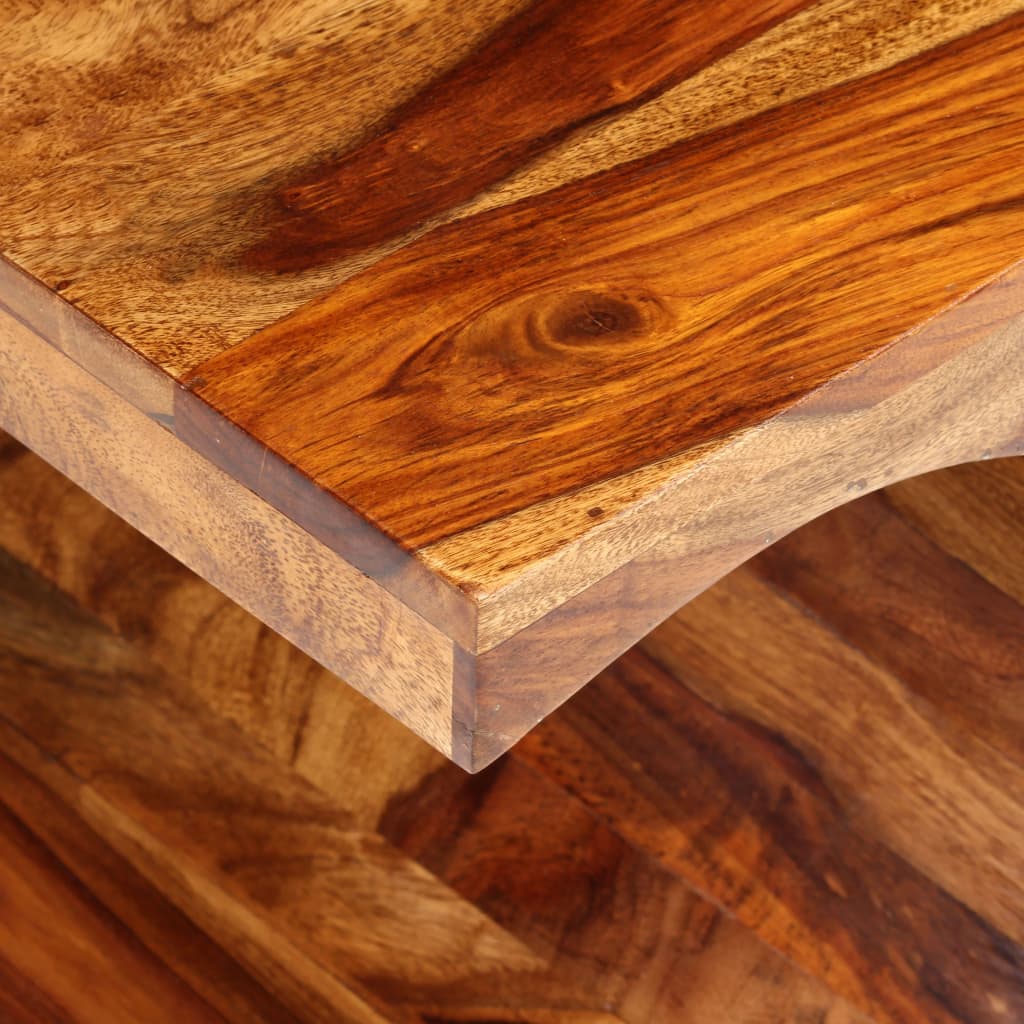vidaXL Mesa de centro em madeira de sheesham maciça 90x50x35 cm