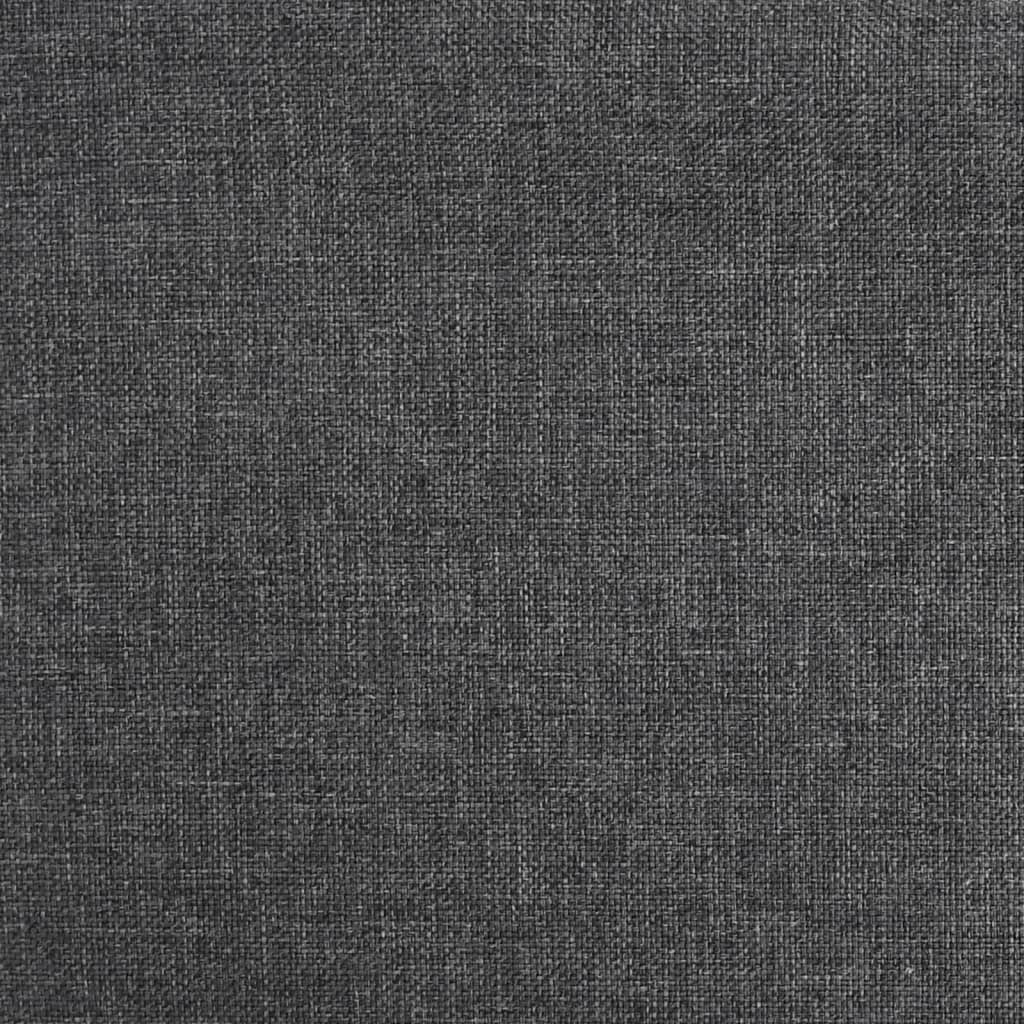 vidaXL Cadeira de baloiço tecido cinzento-escuro