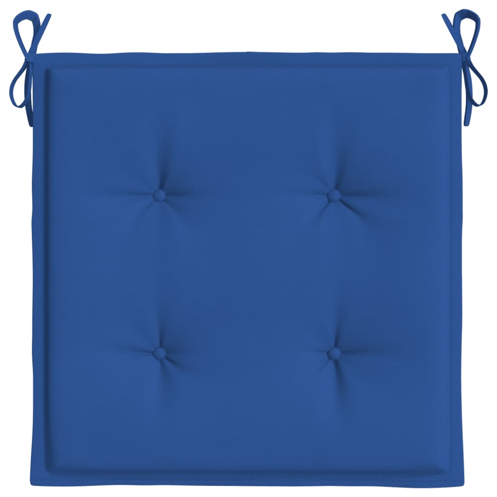 vidaXL Almofadões p/ cadeiras jardim 4 pcs 50x50x3 cm oxford azul real