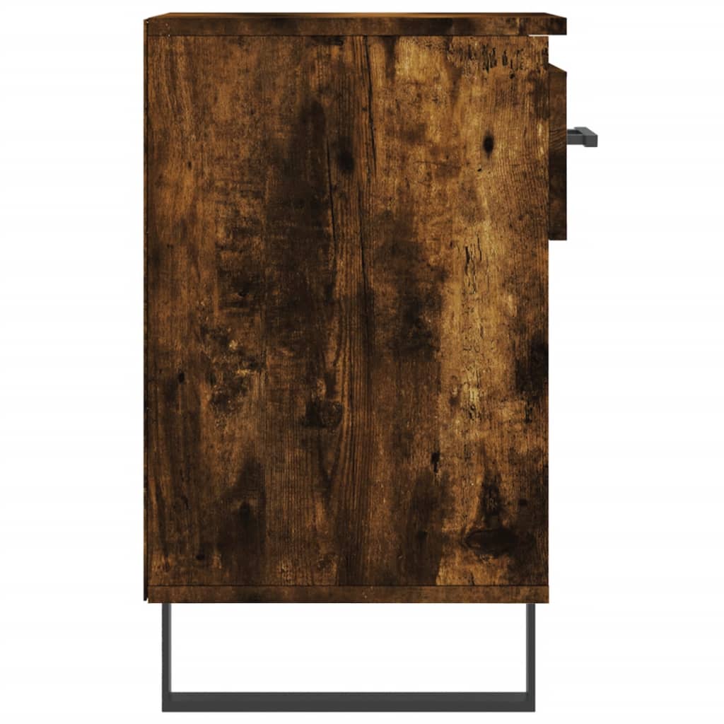 vidaXL Sapateira 102x36x60 cm derivados de madeira carvalho fumado