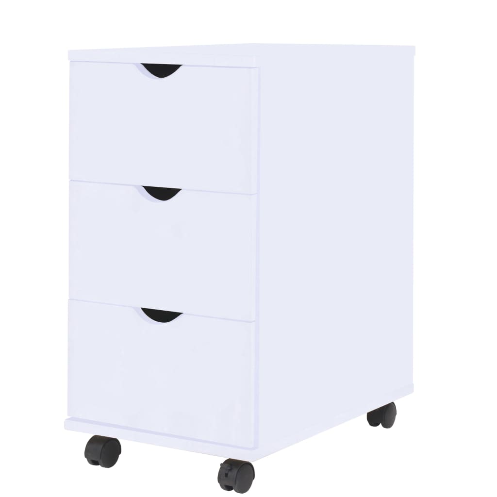 vidaXL Unidade de gavetas 33x45x60 cm branco