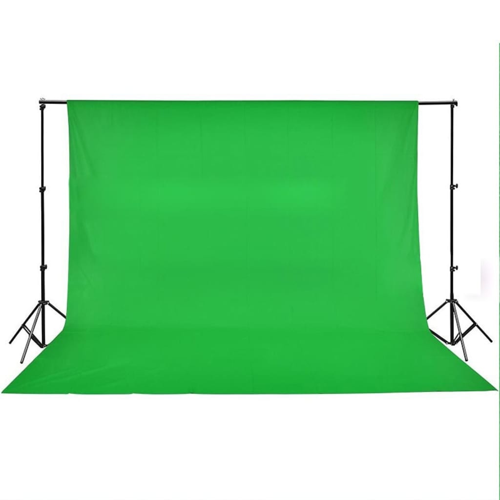 vidaXL Kit de estúdio fotográfico com softbox de iluminação e fundo
