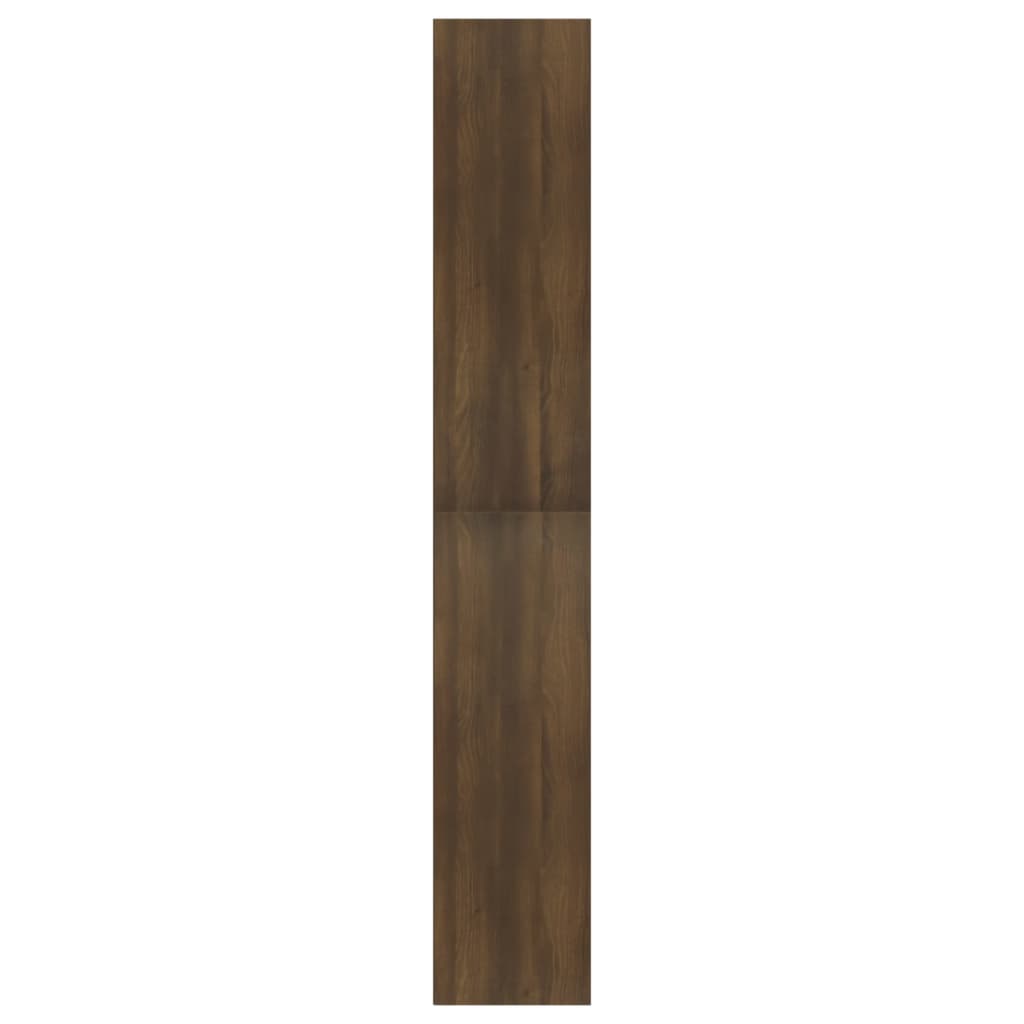 vidaXL Estante 5 prat. 80x30x189cm derivados madeira carvalho castanho