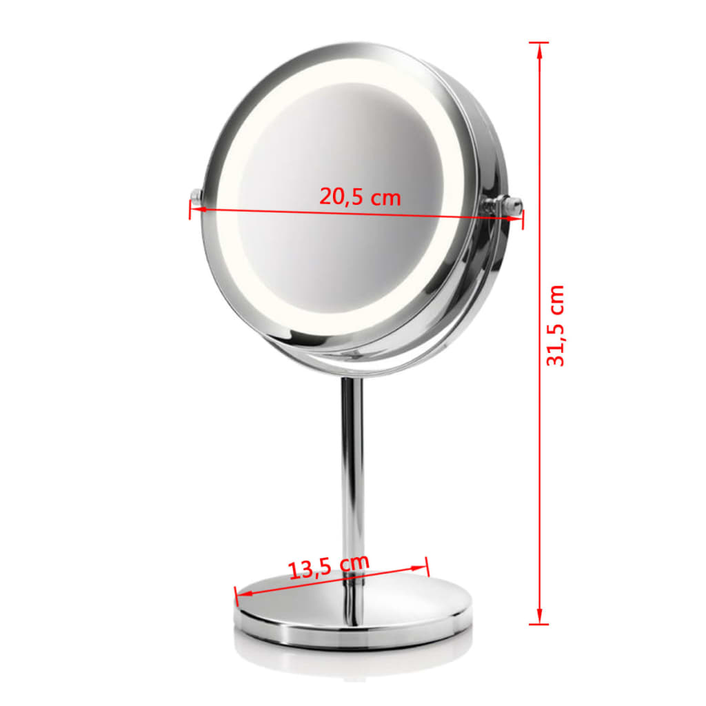 Medisana 2-em-1 espelho cosmético CM 840 de maquiagem