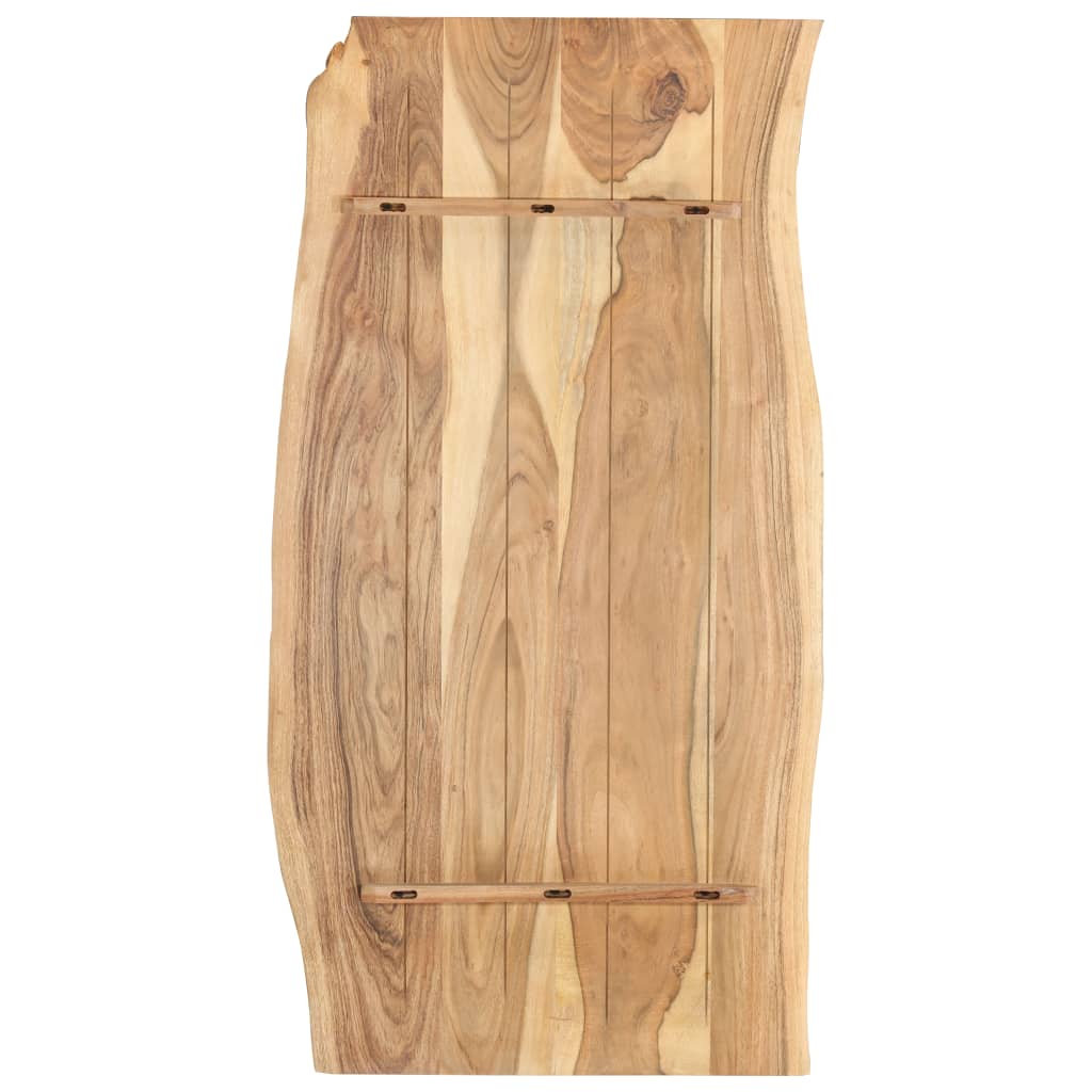 vidaXL Tampo de mesa 118x(50-60)x2,5 cm madeira de acácia maciça