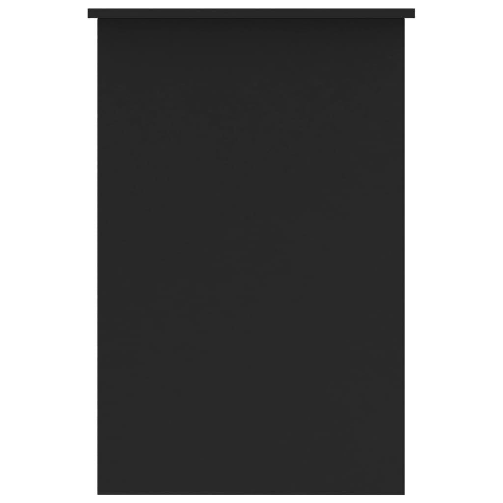 vidaXL Secretária 100x50x76 cm contraplacado preto