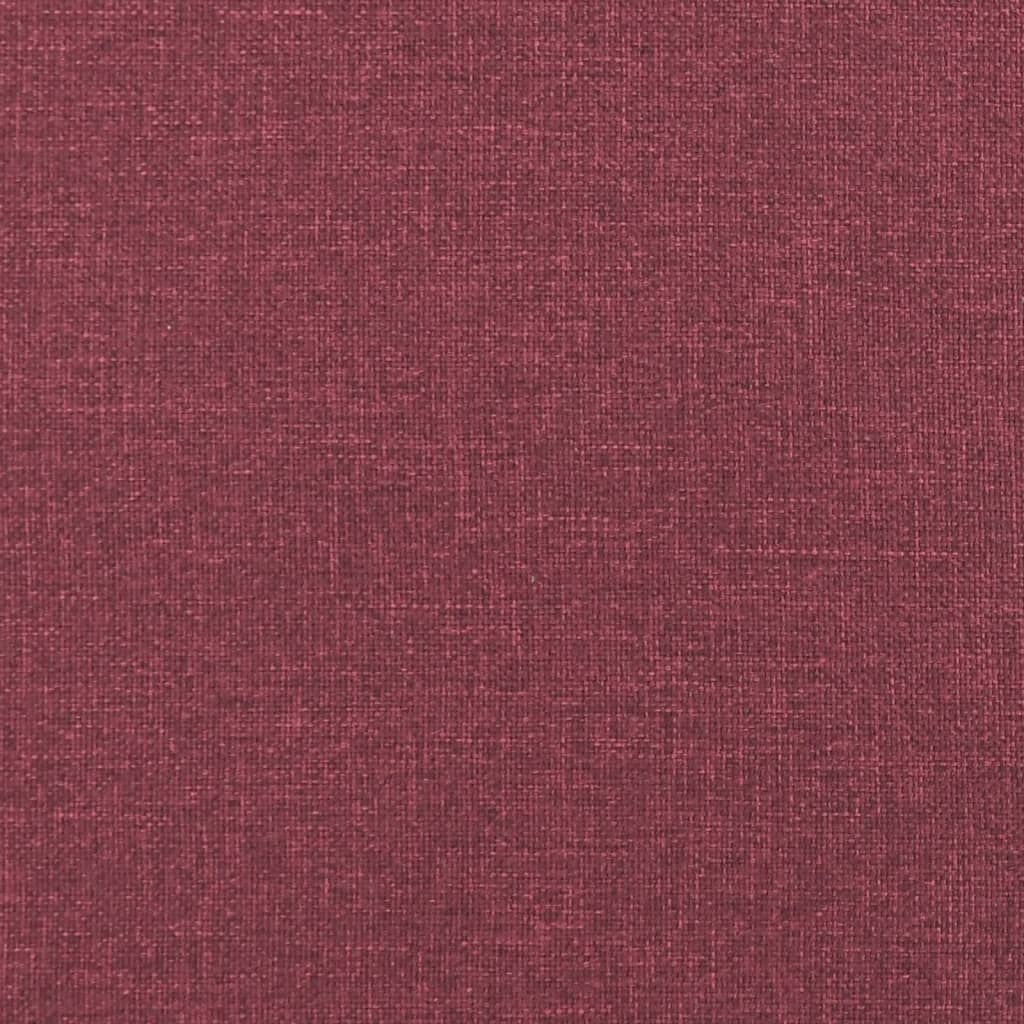 vidaXL 2 pcs conjunto de sofás com almofadões tecido vermelho tinto
