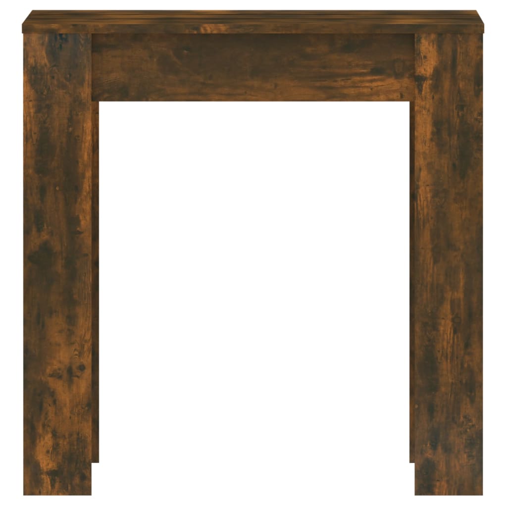 vidaXL Mesa de jantar 140x74,5x76 cm derivados madeira carvalho fumado
