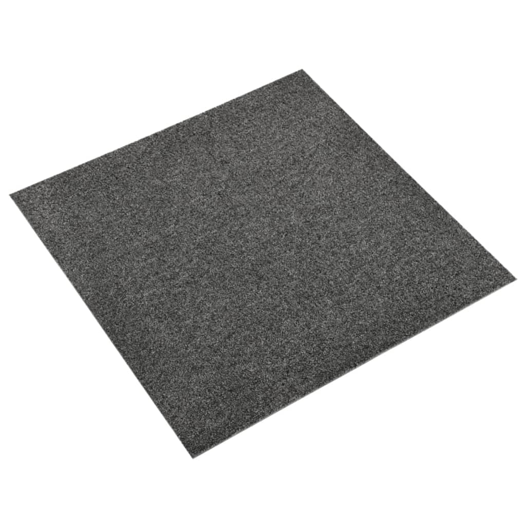 vidaXL Ladrilhos carpete para pisos 20 pcs 5 m² 50x50 cm antracite