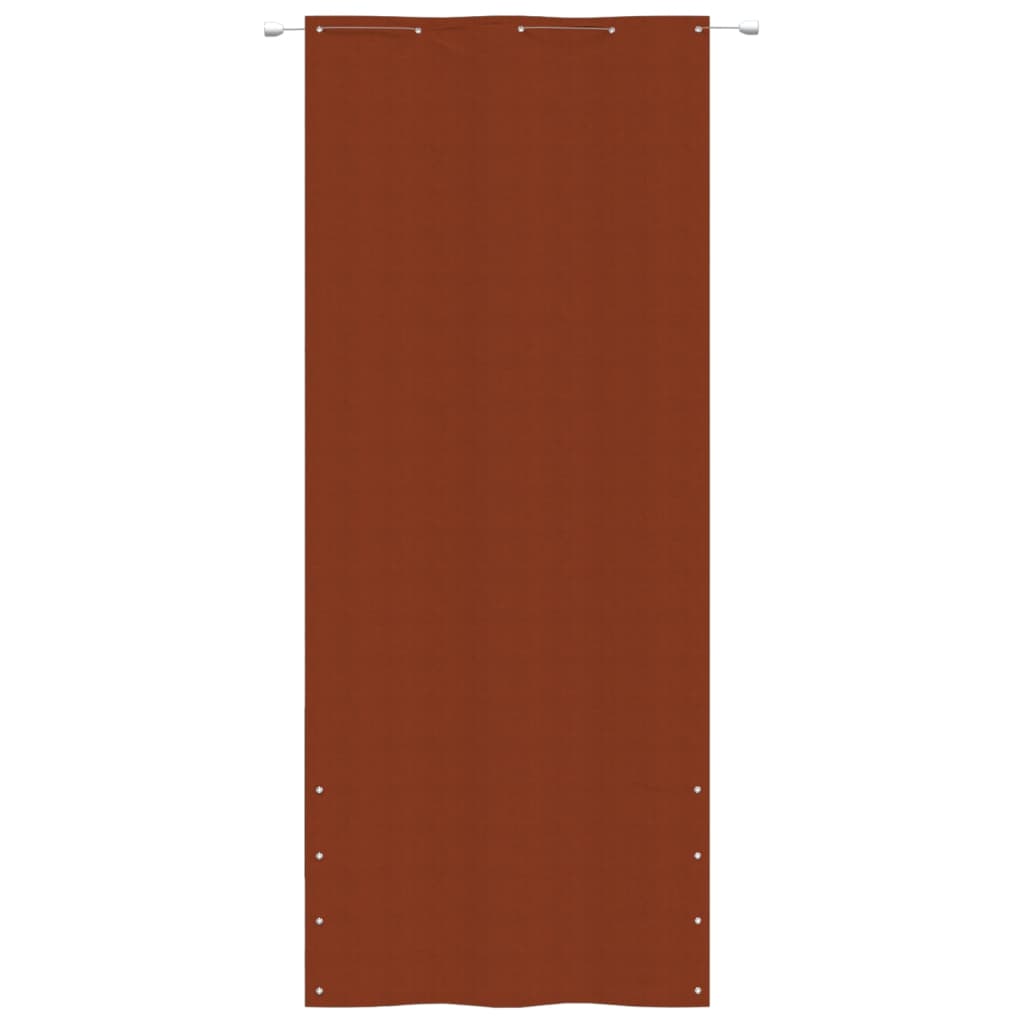 vidaXL Tela de varanda 100x240 cm tecido oxford terracota