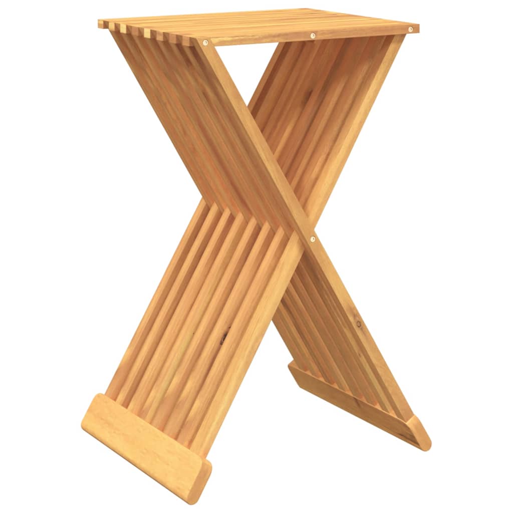vidaXL Banco dobrável 40x32,5x70 cm madeira de teca maciça