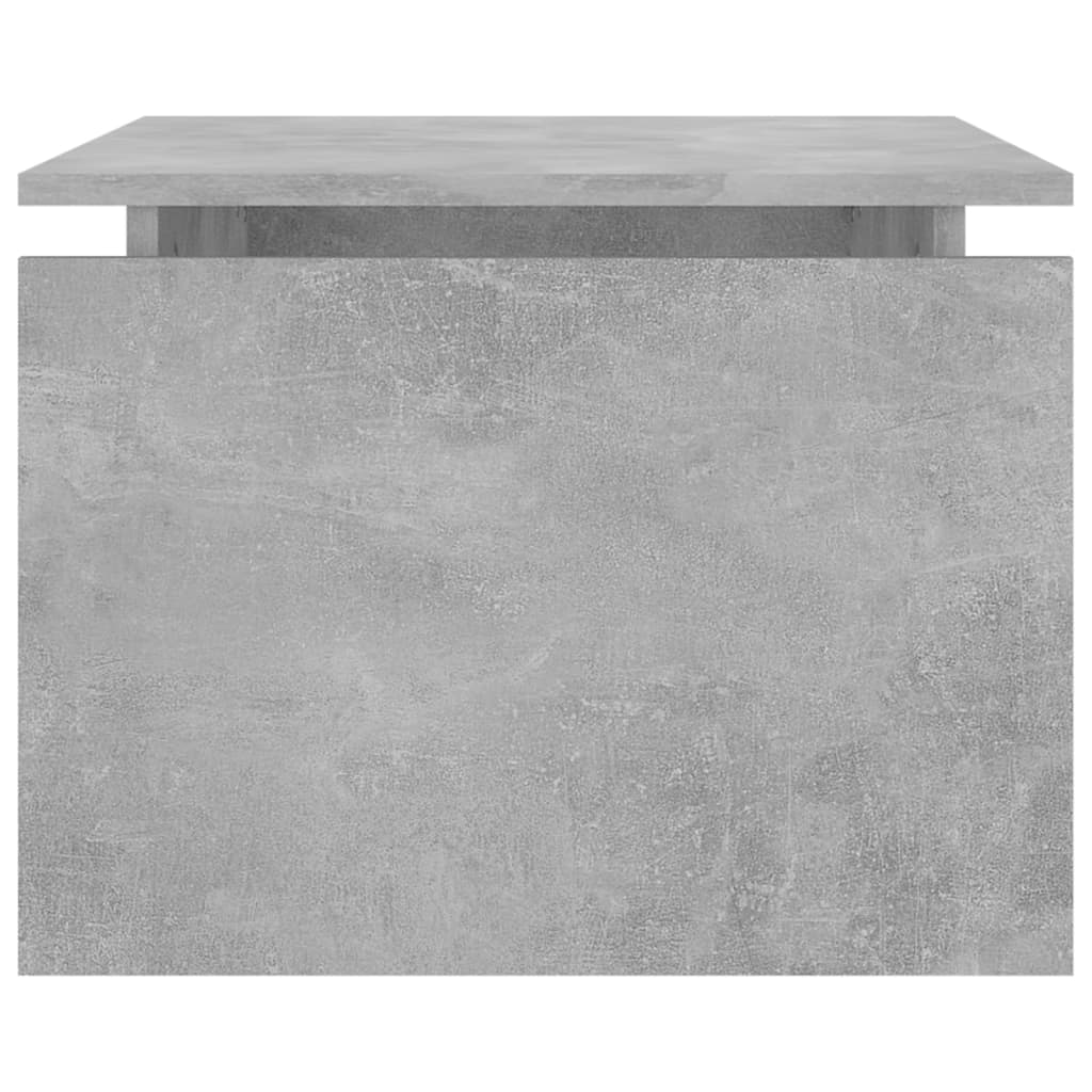 vidaXL Mesa de centro 68x50x38 cm contraplacado cinzento-cimento