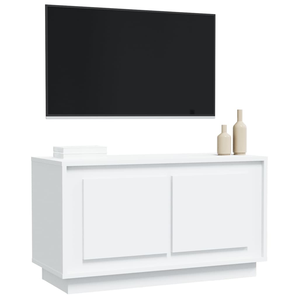 vidaXL Móvel de TV 80x35x45 cm derivados de madeira branco