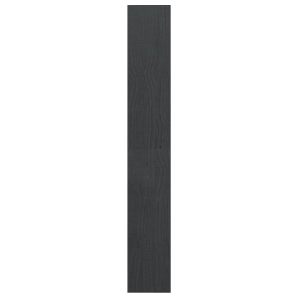 vidaXL Estante/divisória 100x30x200 cm madeira de pinho maciça cinza