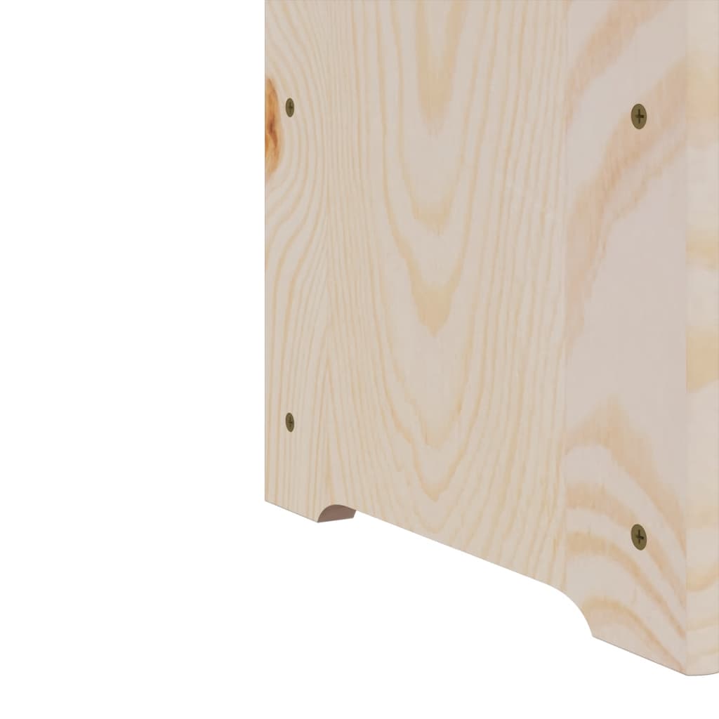 vidaXL Garrafeira 67,5x25x87 cm madeira de pinho maciça