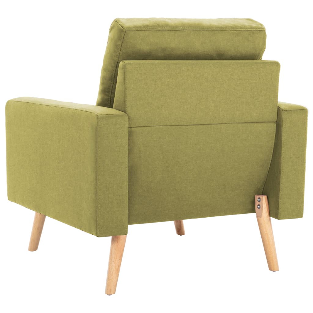 vidaXL 2 pcs conjunto de sofás tecido verde