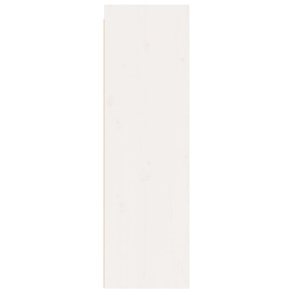 vidaXL Armário de parede 30x30x100 cm madeira de pinho maciça branco