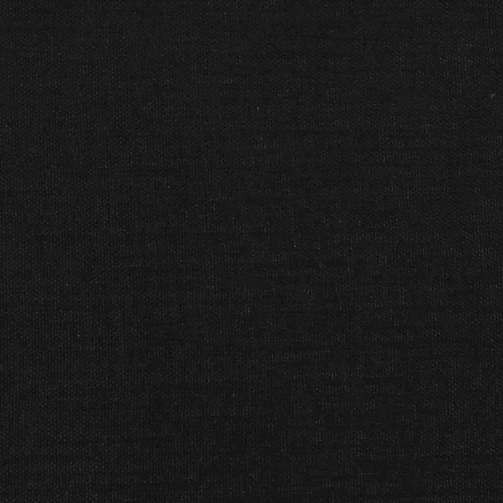 vidaXL Cabeceira de cama 4 pcs tecido 90x7x78/88 cm preto