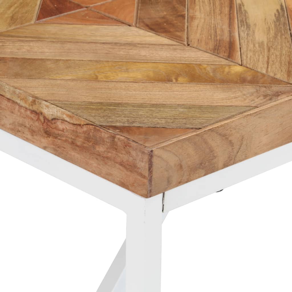 vidaXL Mesa de jantar 140x70x76 cm madeira acácia maciça e mangueira