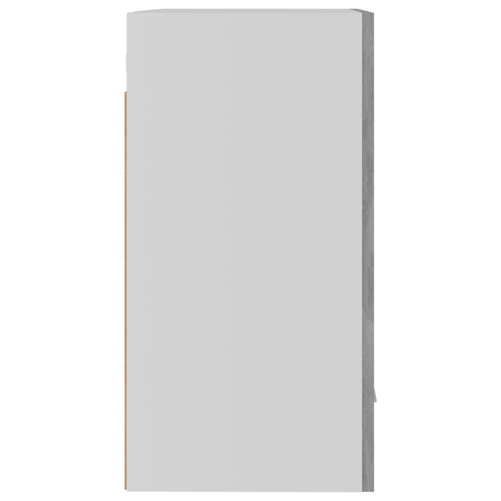 vidaXL Armário de parede 50x31x60 cm contraplacado cinza cimento