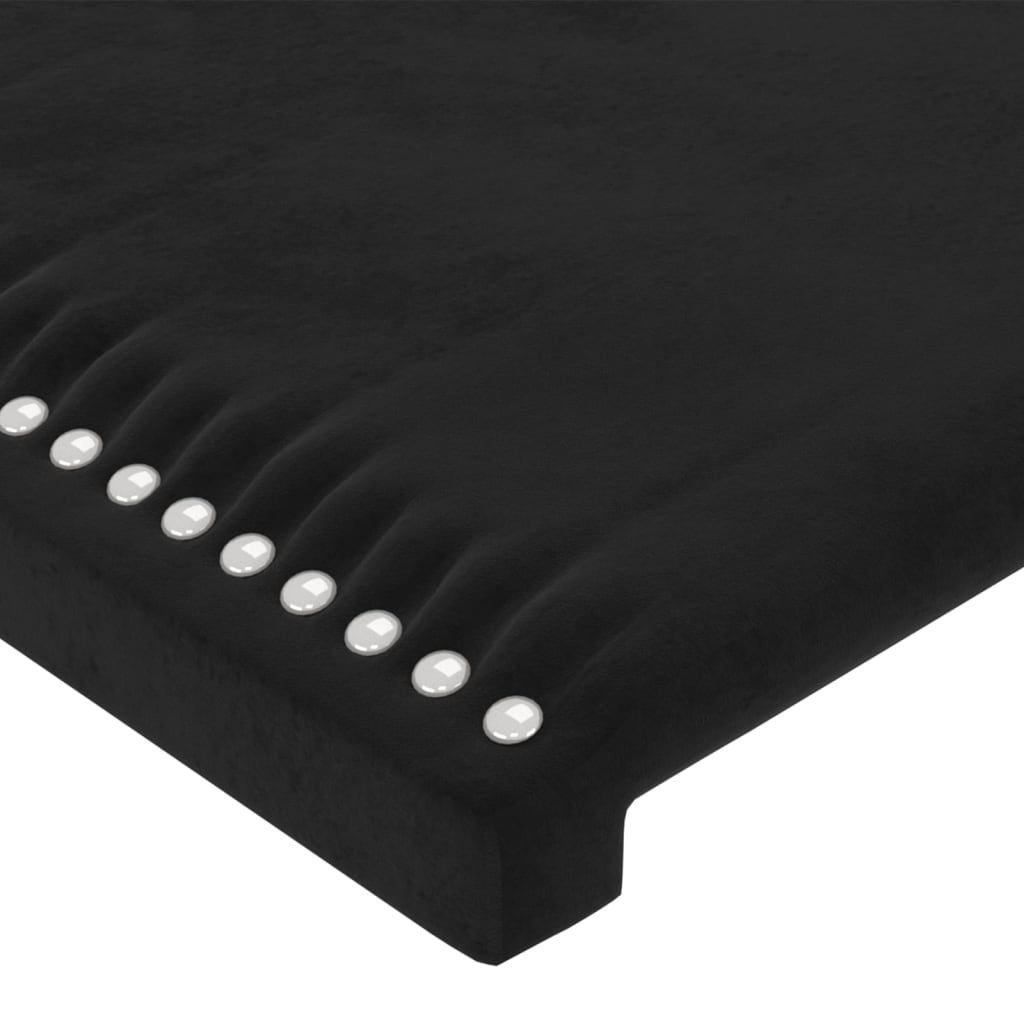 vidaXL Cabeceira de cama veludo 80x5x78/88 cm preto