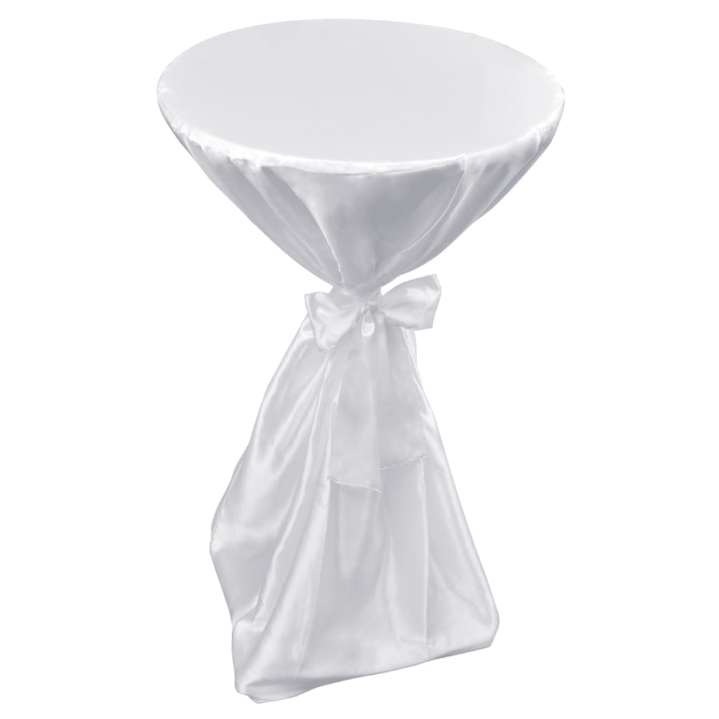 Toalha de mesa com fita, 80 cm / 2 peças, Branca