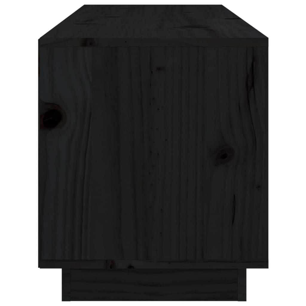 vidaXL Móvel de TV 105x34x40 cm madeira de pinho maciça preto