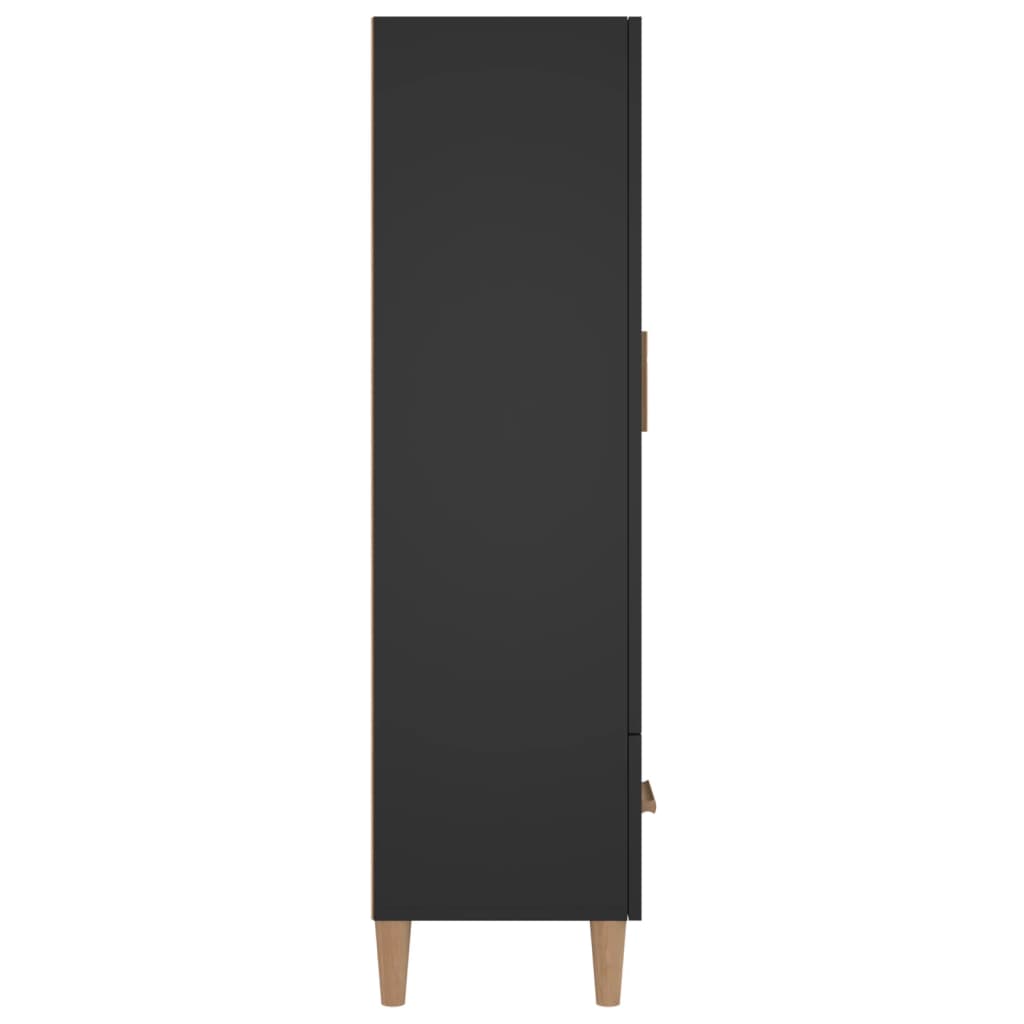 vidaXL Armário alto 70x31x115 cm derivados de madeira preto