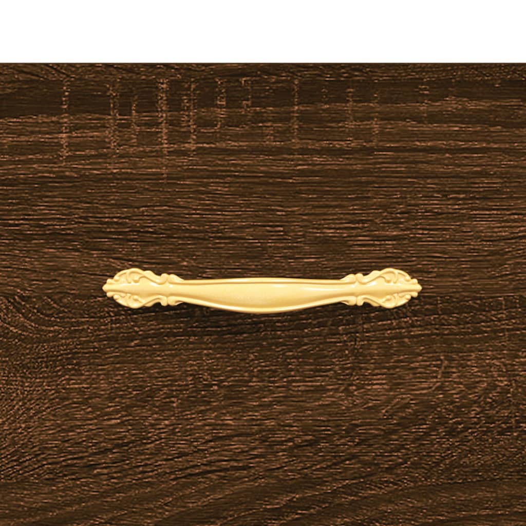 vidaXL Aparador 34,5x34x90 cm derivados de madeira carvalho castanho