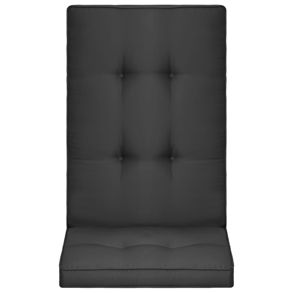 vidaXL Almofadões para cadeiras de jardim 2 pcs 120x50x5cm antracite