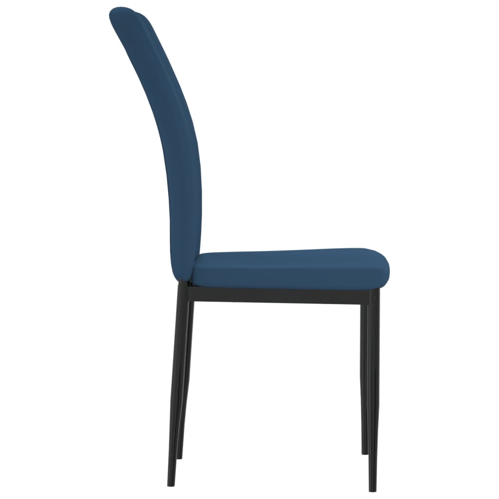 vidaXL Cadeiras de jantar 4 pcs veludo azul