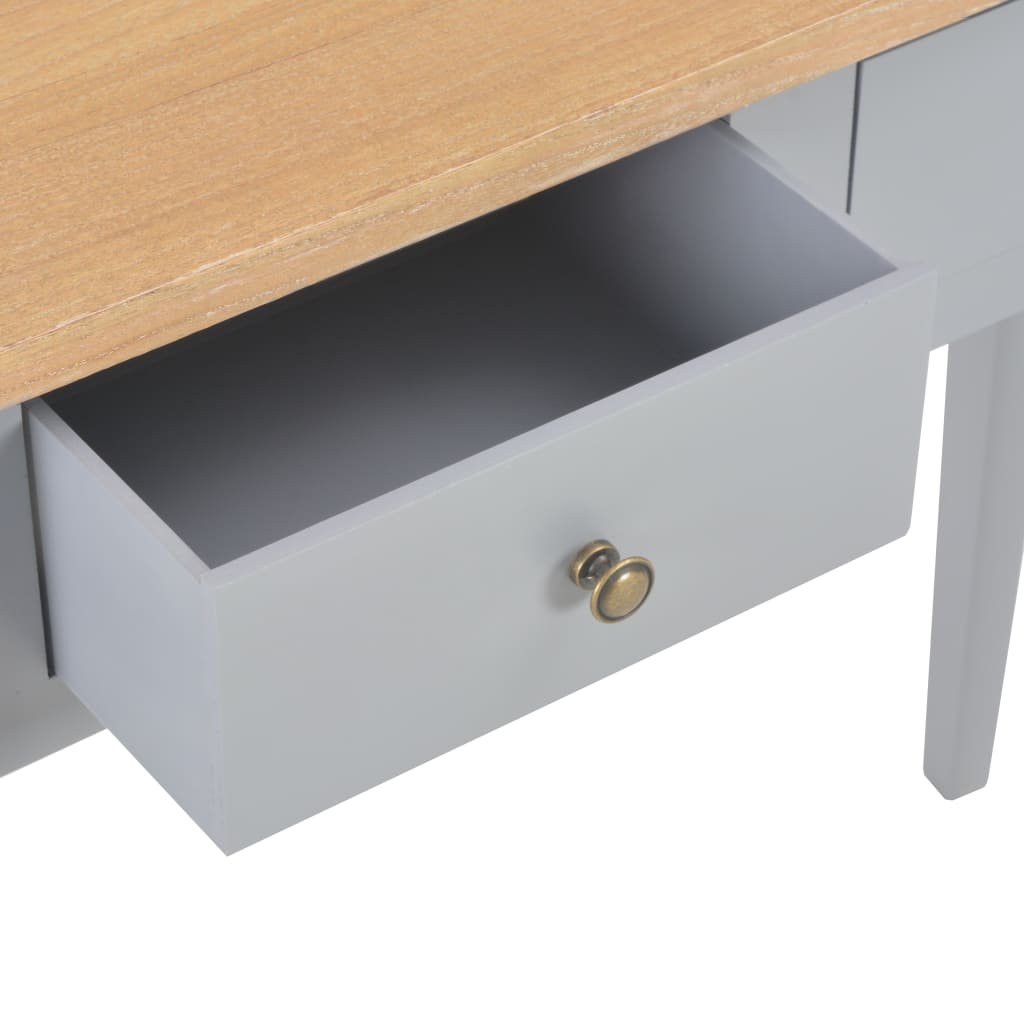 vidaXL Toucador/mesa consola 79x30x74 cm madeira cinzento