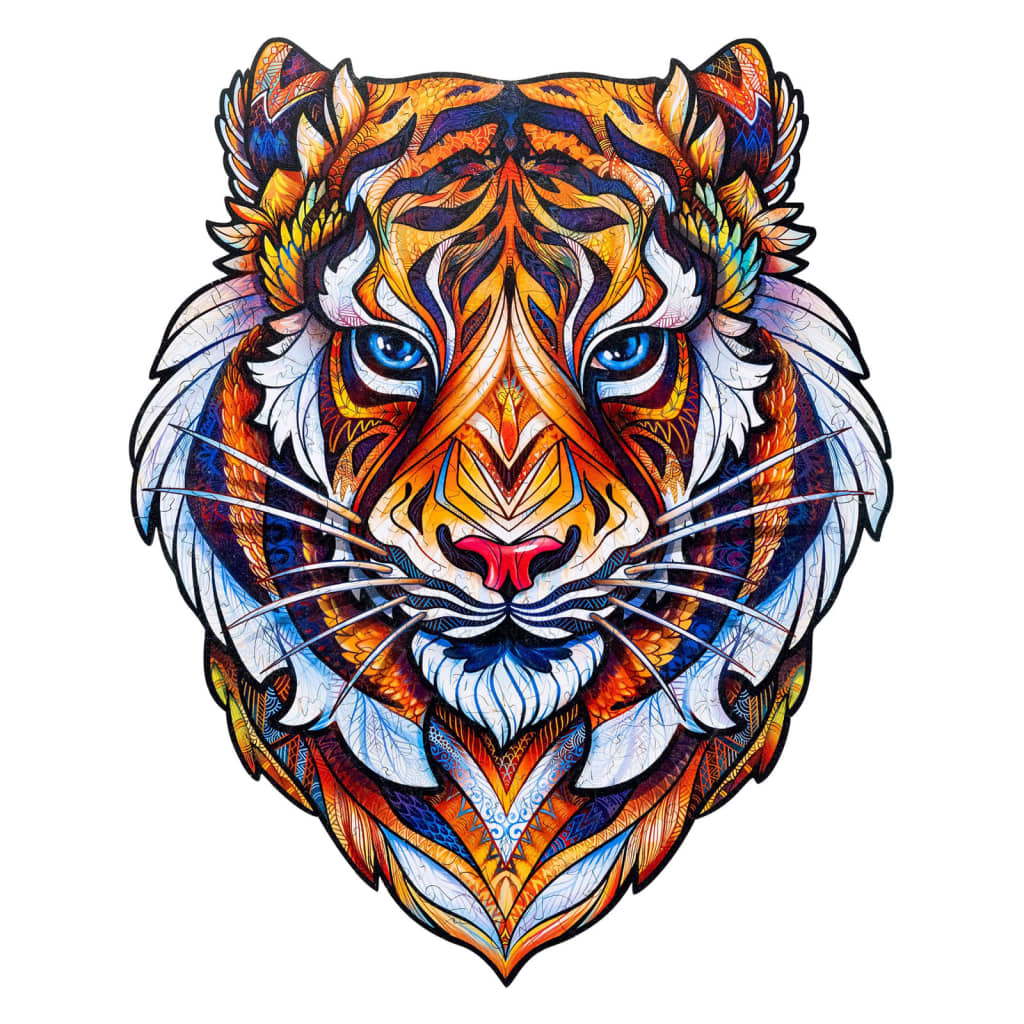 UNIDRAGON Puzzle de madeira 273 pcs Lovely Tiger King Size 30x38 cm