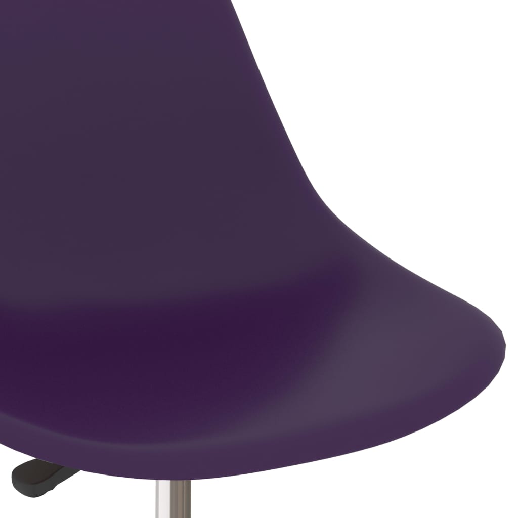 vidaXL Cadeiras de jantar giratórias 4 pcs PP lilás