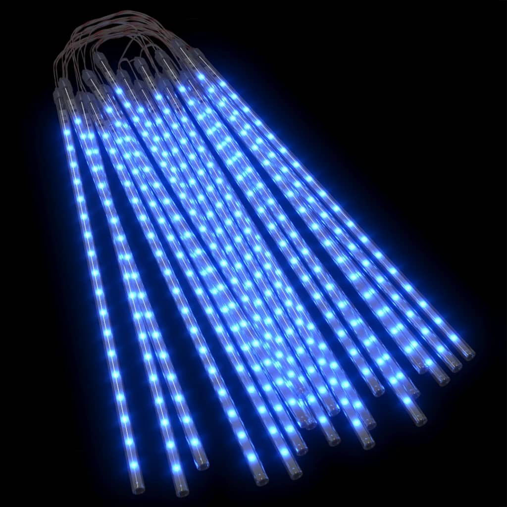 vidaXL Luzes meteoro 20 pcs 50cm 720 luzes LED int./ext. azul