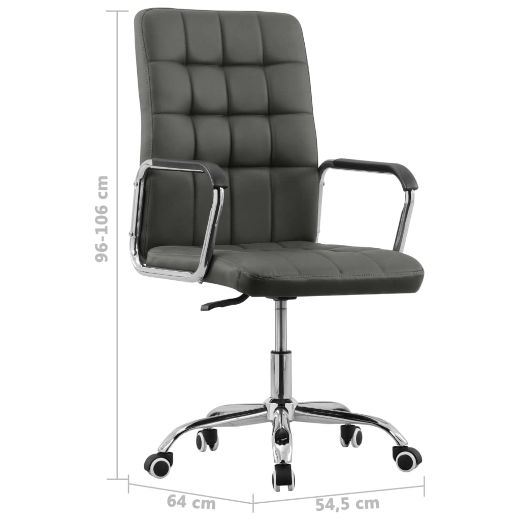 vidaXL Cadeira de escritório giratória tecido antracite