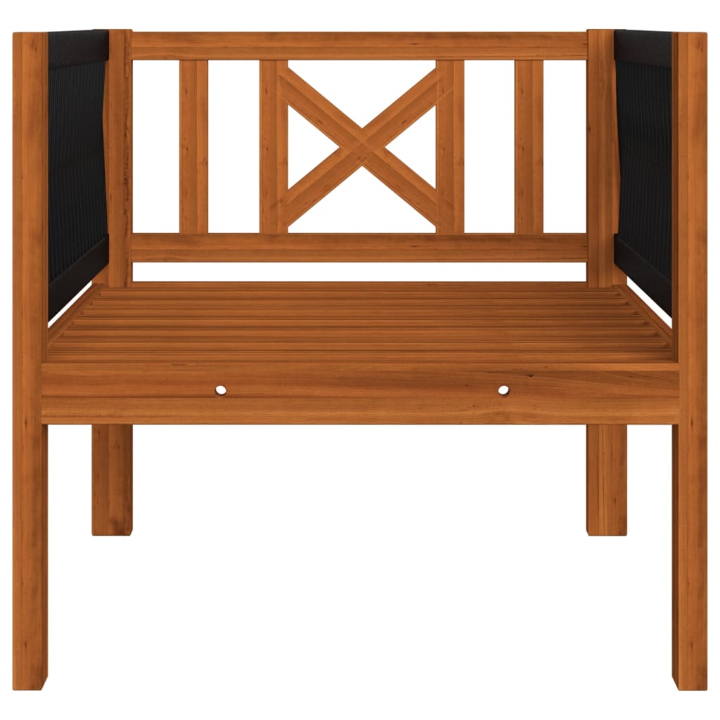 vidaXL Cadeira de jardim com almofadão madeira de acácia maciça