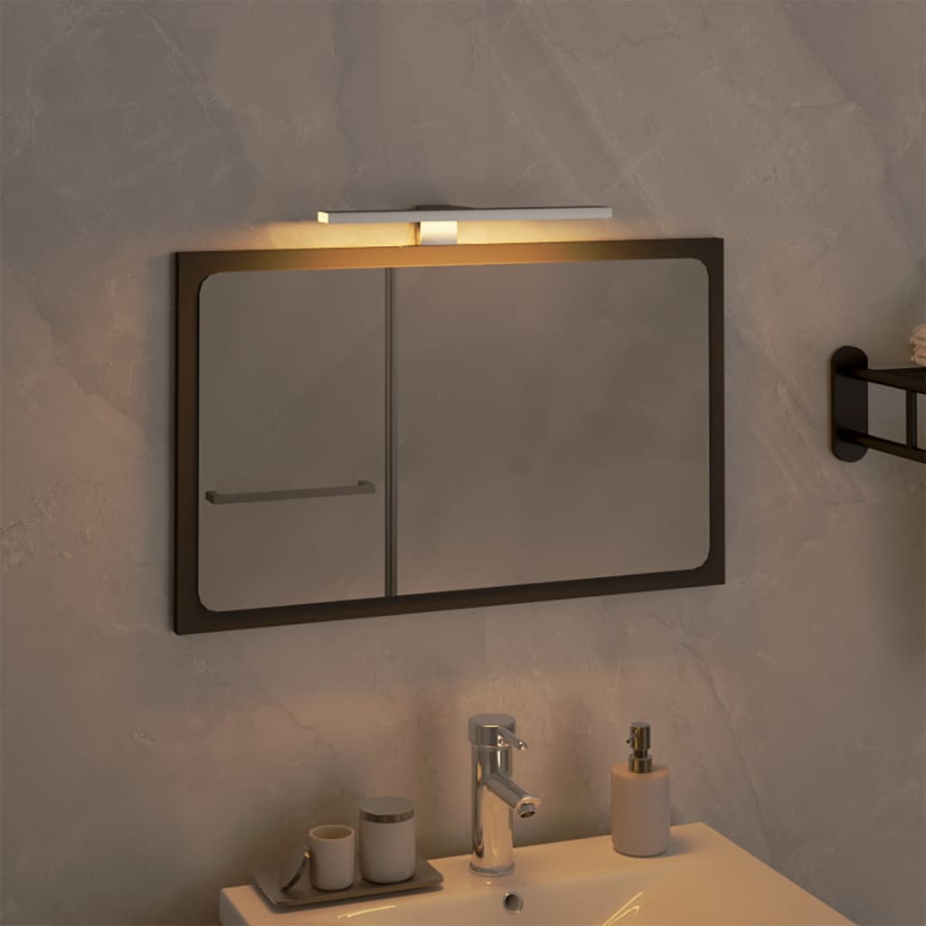 vidaXL Luz LED para espelho 5,5 W 3000 K 30 cm branco quente
