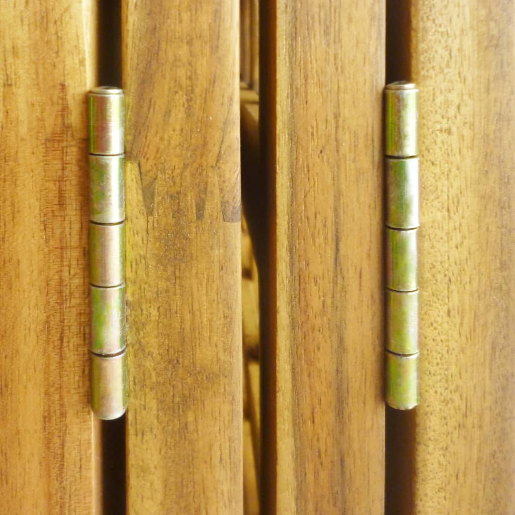 vidaXL Biombo/treliça 4 painéis madeira de acácia maciça 160x170 cm