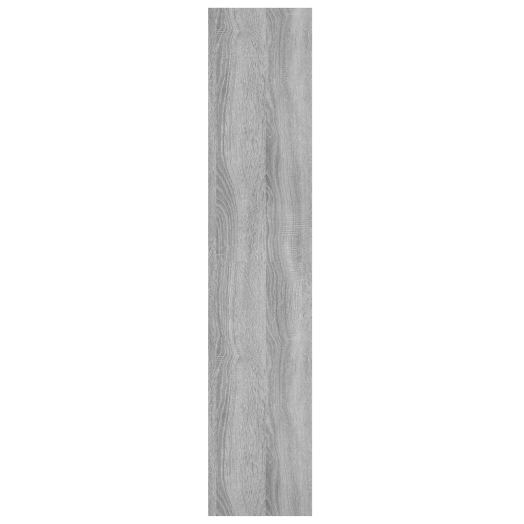 vidaXL Estante 90x16x78 cm derivados de madeira cinzento sonoma