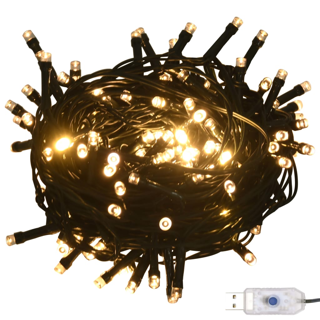 vidaXL Conj. de bolas de natal 61pcs c/ pico e 150 LEDs dourado/bronze