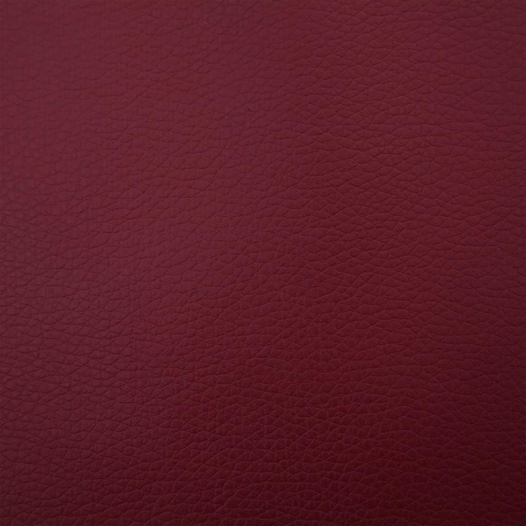 vidaXL Banco 139,5 cm couro artificial vermelho tinto