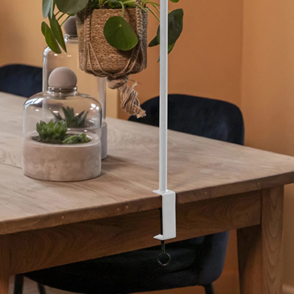 Esschert Design Haste de mesa decorativa com grampo branco