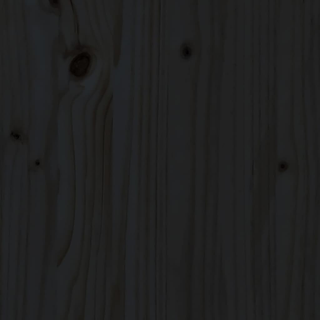 vidaXL Mesa de centro Ø 40x60 cm madeira de pinho maciça preto