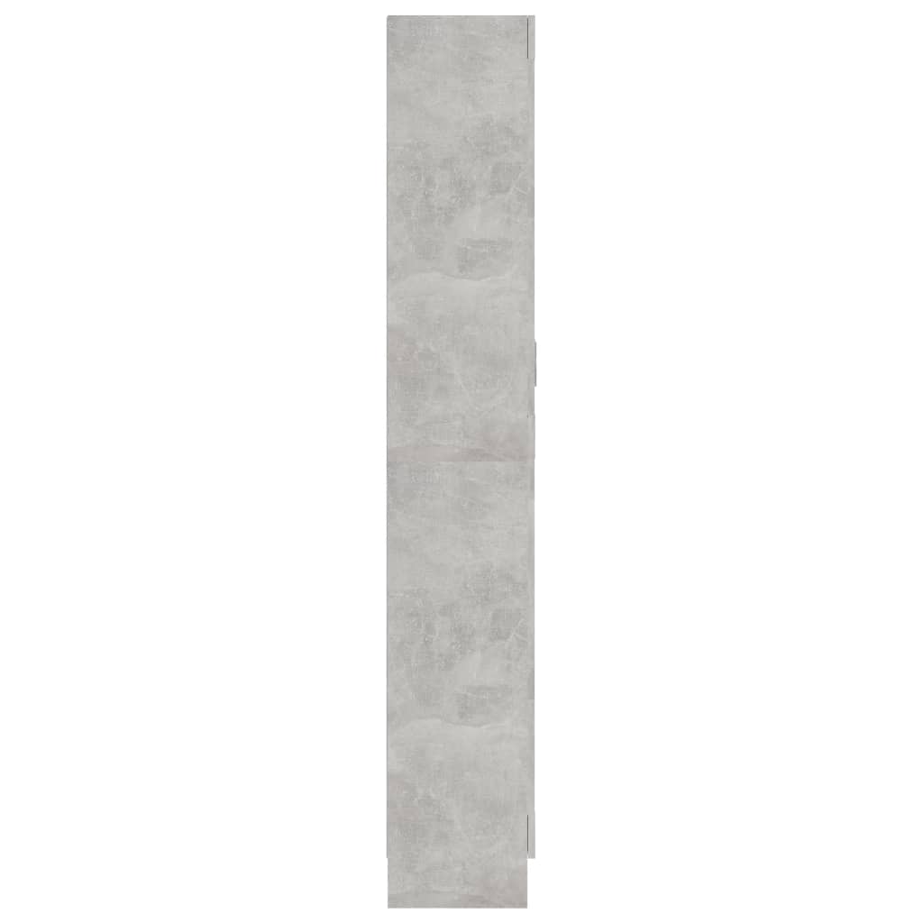 vidaXL Estante 82,5x30,5x185,5 cm contraplacado cinzento cimento
