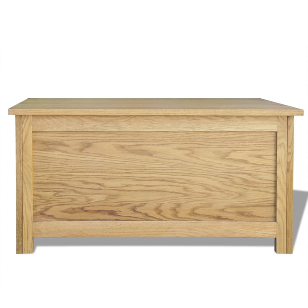 vidaXL Caixa de arrumação 90x45x45 cm madeira carvalho maciça