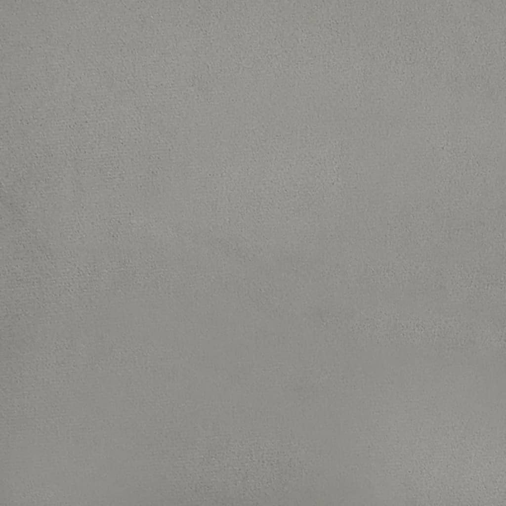vidaXL Cabeceira de cama veludo 80x5x78/88 cm cinzento-claro